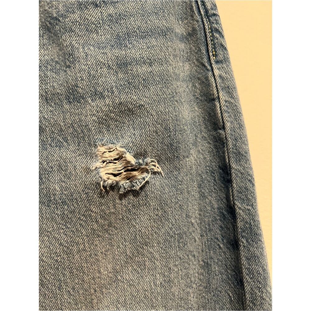 Levi’s 501 T Distressed Jeans Men’s W31 L28 Light Wash Tapered Denim - Picture 11 of 14